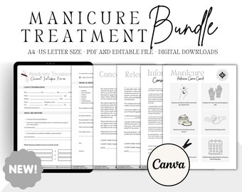 Nagel-Beratungs-Formular-Bundle, Nagel-Business-Vorlagen (digitaler Download)