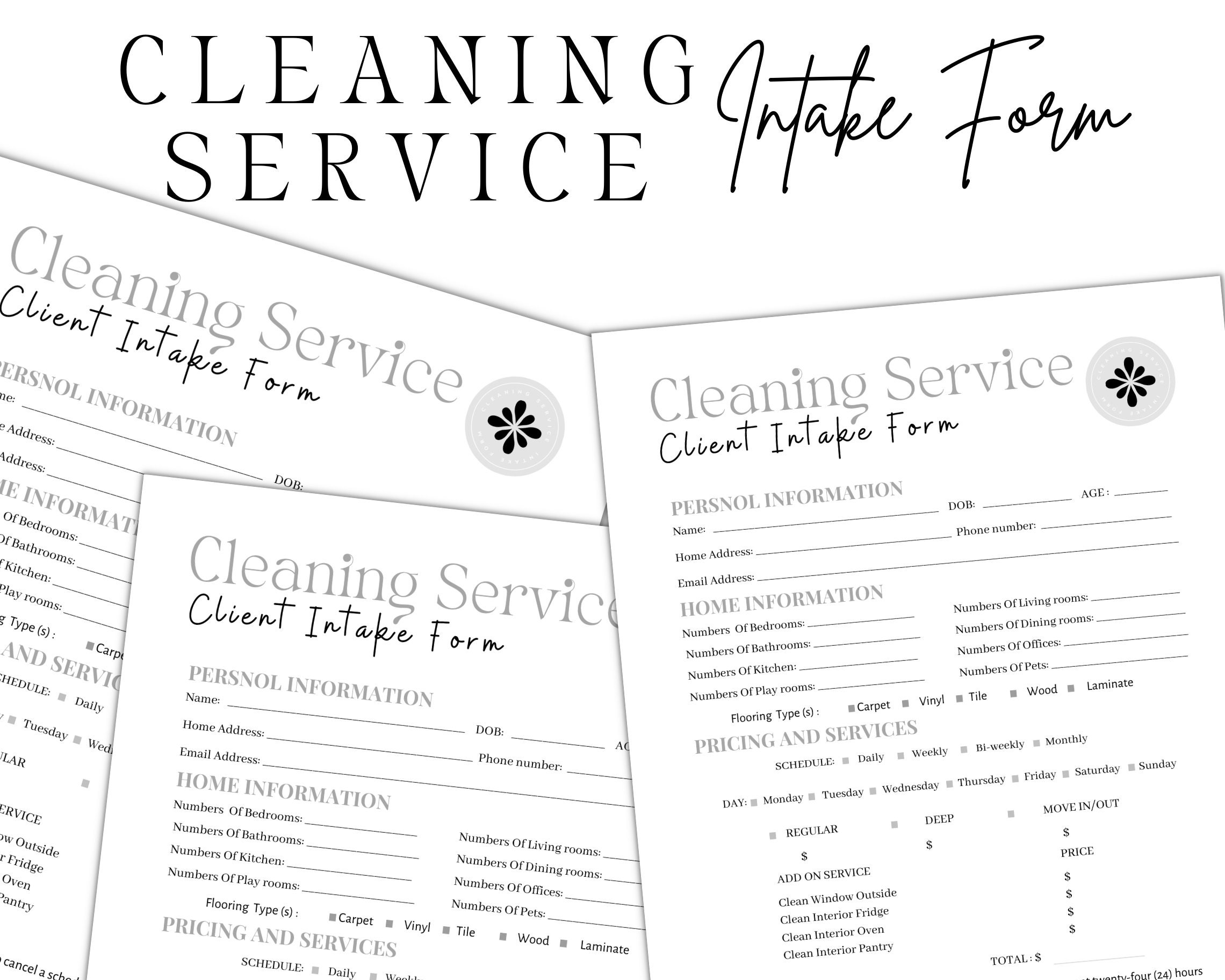 professional-cleaning-service-intake-form-editable-cleaning-contract