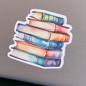 Set of 2 Reading Themed Stickers | Book Sticker | Waterproof Sticker | Durable Sticker | Vinyl Sticker |  Book Lover Gift | Book Accessory