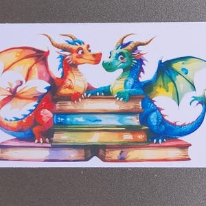 Set of 2 Reading Themed Stickers | Book Sticker | Waterproof Sticker | Durable Sticker | Vinyl Sticker |  Book Lover Gift | Book Accessory