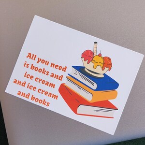 Set of 2 Reading Themed Stickers | Book Sticker | Waterproof Sticker | Durable Sticker | Vinyl Sticker |  Book Lover Gift | Book Accessory