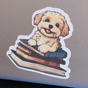 Set of 2 Reading Themed Stickers | Book Sticker | Waterproof Sticker | Durable Sticker | Vinyl Sticker |  Book Lover Gift | Book Accessory