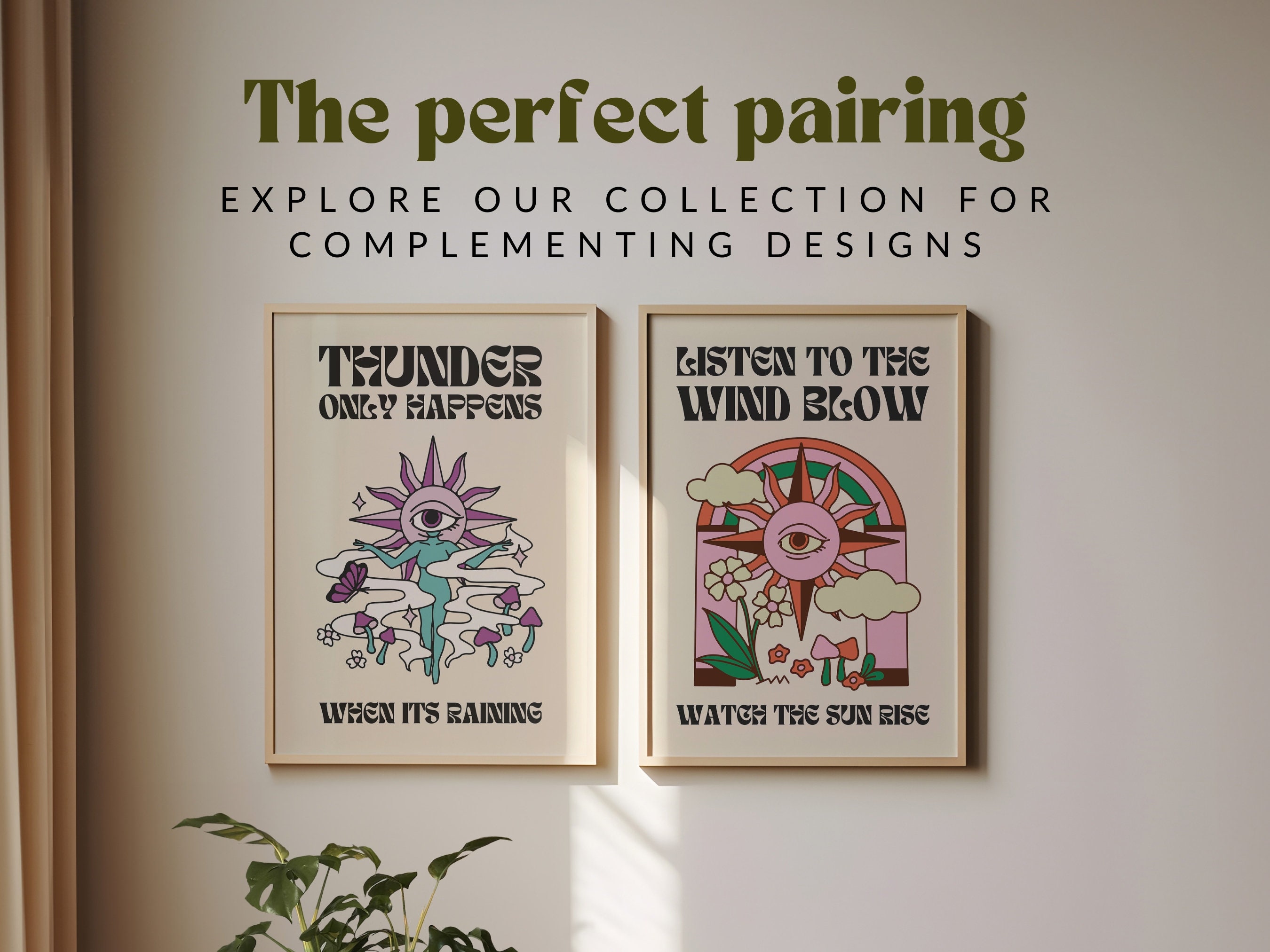 Thunder Only Happens When Its Raining Psychedelic Printable Wall Art ...