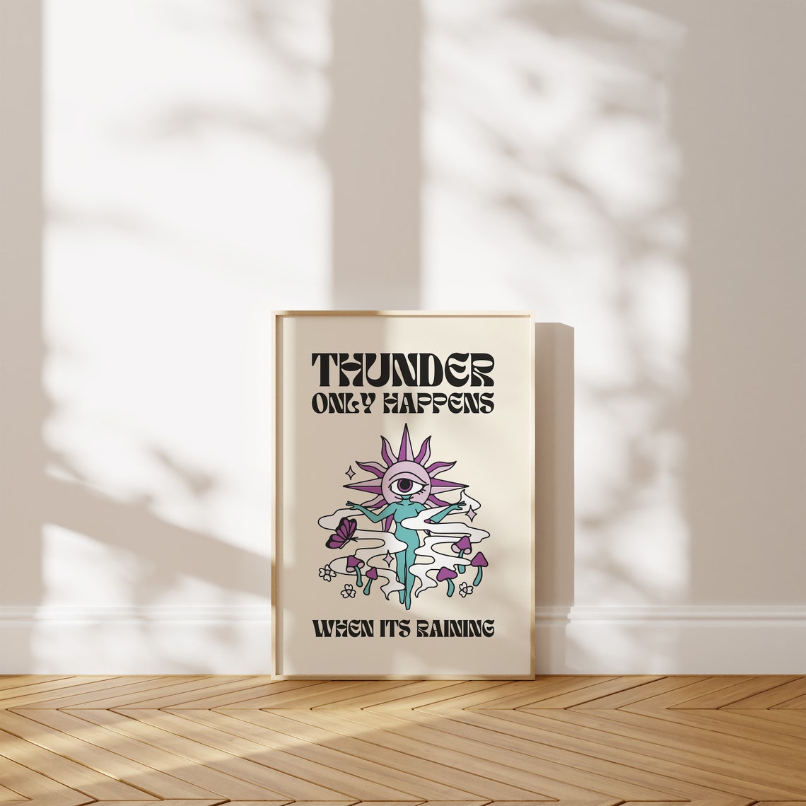 Thunder Only Happens When Its Raining Psychedelic Printable Wall Art ...