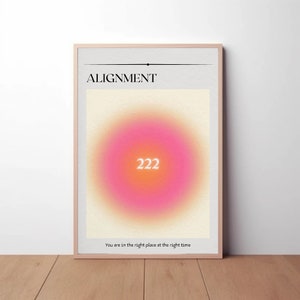 Aura Anioła Numer 222 – Wydruk: Plakat z Duchową Afirmacją (Pobranie Cyfrowe)