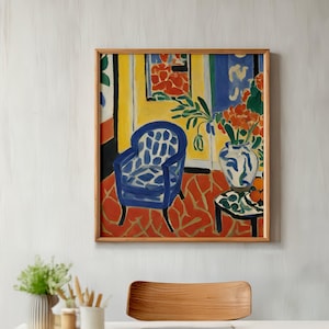 Matisse Style Oil Painting: Colorful Modern Art Print (Digital Download)