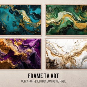 Samsung Frame TV Art, Art For Frame Tv, Ink Liquid