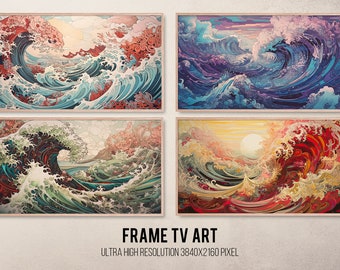 Samsung Frame TV Art, Art For Frame Tv, Big Wale