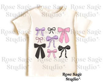 Halloween Bows PNG File, Girl Bows PNG for Shirt, Coquette Halloween Bows Digital File