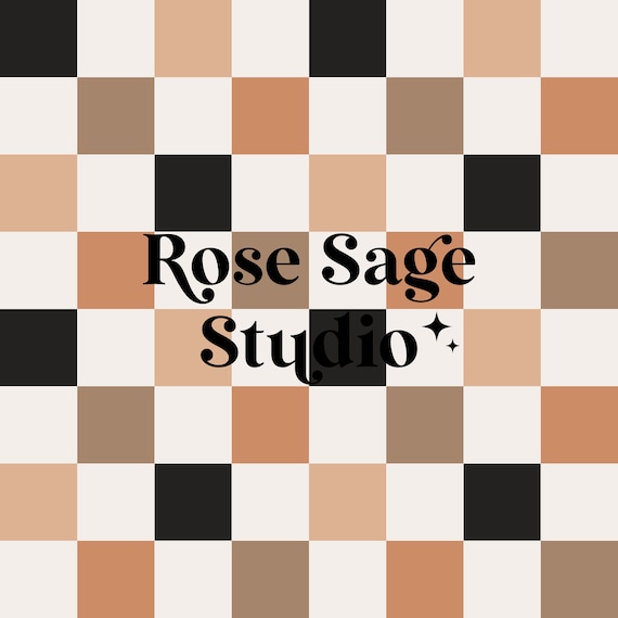 Boho Halloween Checkered Seamless File, Neutral Halloween Fall Seamless Pattern, Boy Girl Checkered Seamless