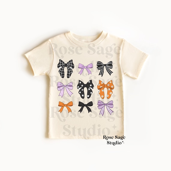 Halloween Bows PNG File, Girl Bows PNG for Shirt, Coquette Halloween Bows Digital File