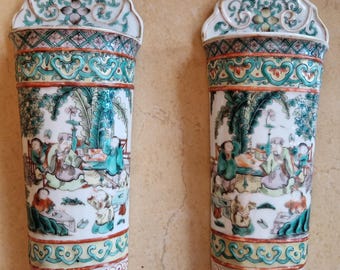 中国の磁器製花鳥陶器のペア - Etsy 日本