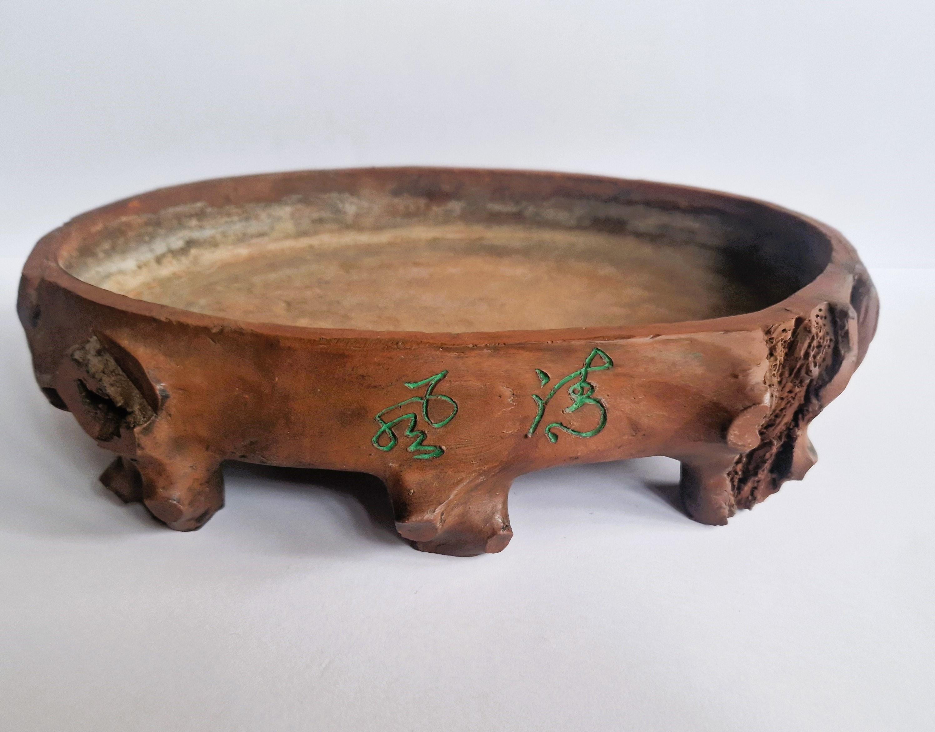 Vintage Yixing Bonsai Pot: Chinese Antique Planter, Ikebana Vase