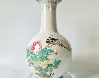 中国の磁器製花鳥陶器のペア - Etsy 日本