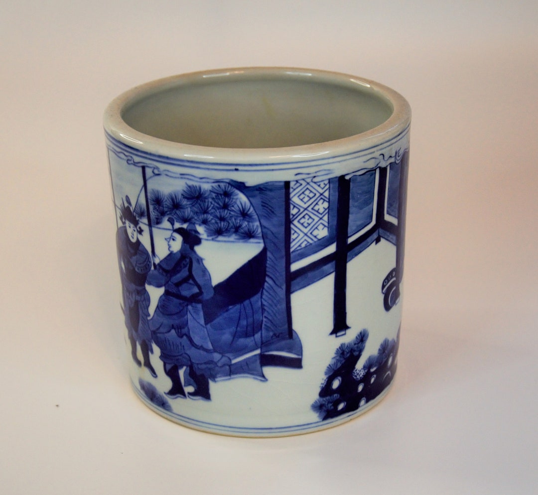 Blue & White Porcelain Vase, Ginger Jar, Chinese Vase, Chinese Ceramic