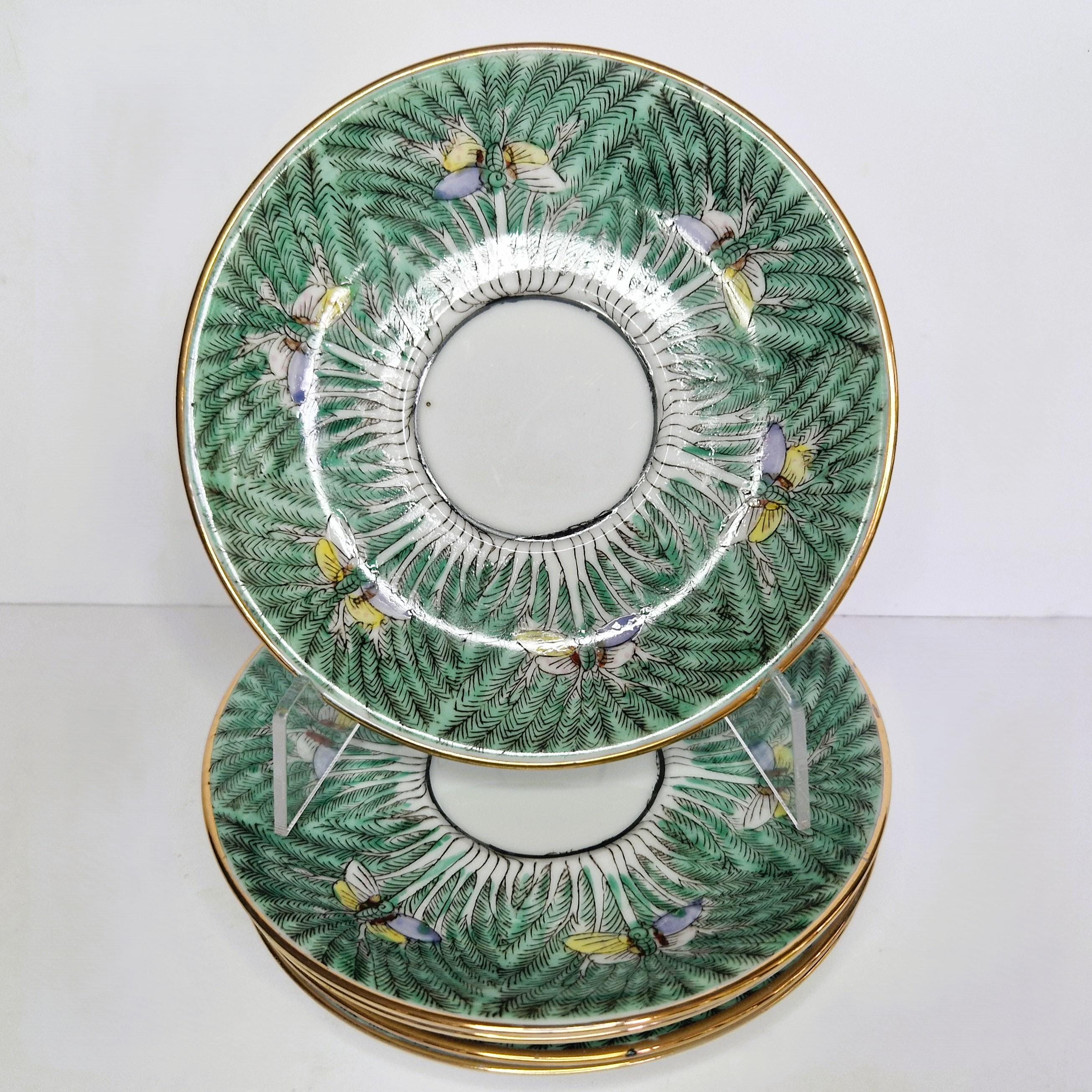 Vintage Green Porcelain Famille Verte Bok Choy Plate – Chinese