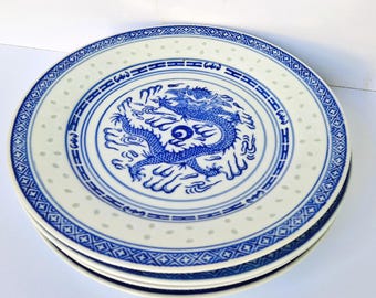 ヴィンテージ景徳鎮米粒磁器ボウル：菊花模様、8個セット - Etsy 日本
