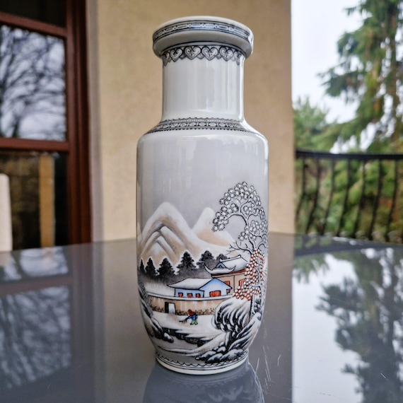 風景画 時代花瓶 中国骨董 【公式通販】