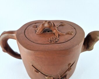 江戸後期　古清水　茶壺　高さ11㎝　タサチ　東な7-0703⭐︎2F Chinese Yixing Zisha Clay Teapot Antique 清代邵友庭紫砂壶