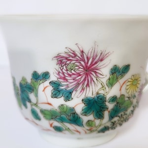 Rare Chinese Porcelain Cup Qing Guangxu Mark, Antique Chinese Teacup Famille Rose, Late Qing / Republic Fine China, Chinoiserie Collectible