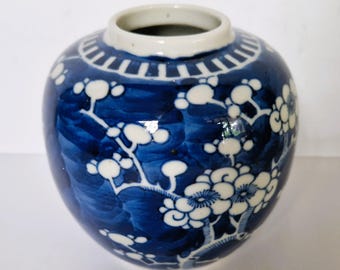 中国磁器のコバルトブルーの鶴の素頭平 - Etsy 日本