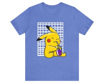 Pikachu Drinking Short Sleeve Tee