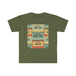Kassette Tape T-Shirt - Retro Musik Grafik Tee - Vintage Style Shirt - Hipster Mode - Klassische Musik Liebhaber Geschenk - Kassette - Jam