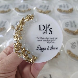 Magneti da frigorifero personalizzati / Bomboniere per matrimoni / Set di magneti / / Regalo di fidanzamento / Regali per gli invitati al matrimonio / Bomboniera con magnete floreale per gli ospiti / Baby shower