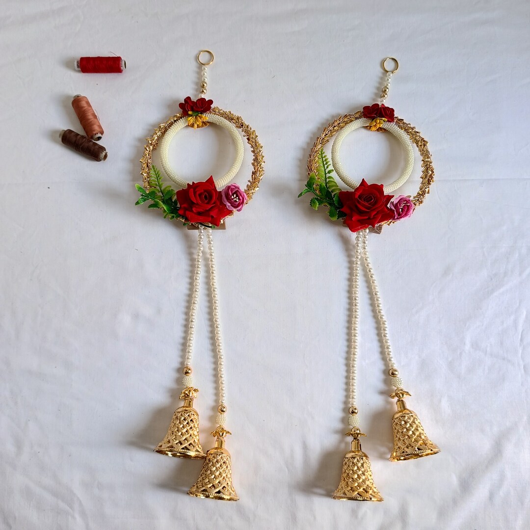 Artificial Wall Hanging Diwali Special Long Pair Indian Etsy