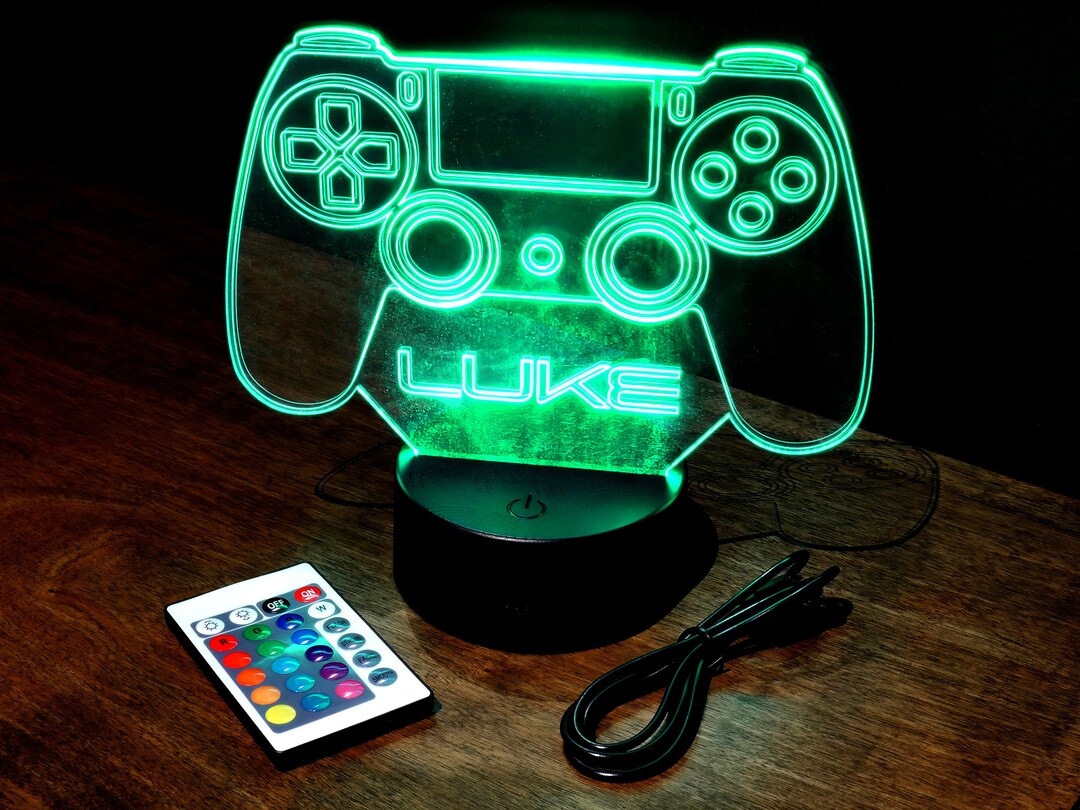 Custom Game Controller LED Light Gamer Name Sign Etsy