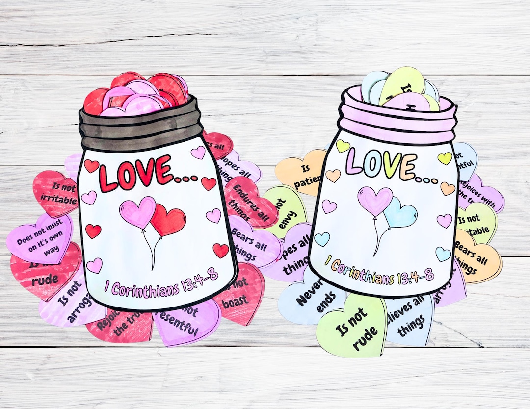 Saint Valentine’s Day Bible Craft Printable, Sunday School Coloring ...
