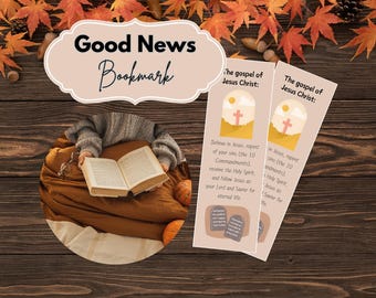 Christian Gospel Printable Bible Verses Bookmarks Set Boho Scripture Digital Fall Autum Gospel Gift for Parties, trick or treat Gospel tract
