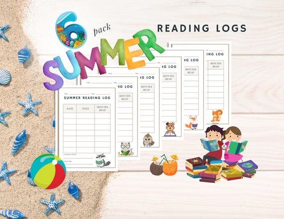 Printable Summer Reading Log, Kids, Teen, or Adult Reading Journal, Reading  Challenge Printable, Childrens Book Tracker Printable Log, Book 