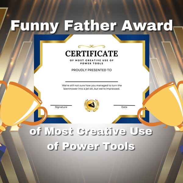 Joke Certificate Etsy