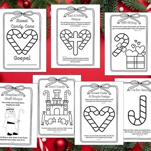The Sweet Candy Cane Gospel Coloring Book Bible Sunday School Lesson ...