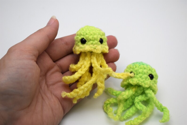 Crochet Jellyfish Mom and Babies. Jellyfish Plush. Amigurumi Etsy