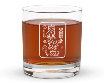 Lady Wisdom Rocks Glass