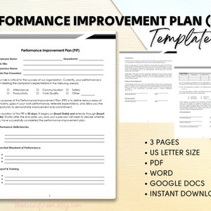 Performance Improvement Plan (PIP) Template
