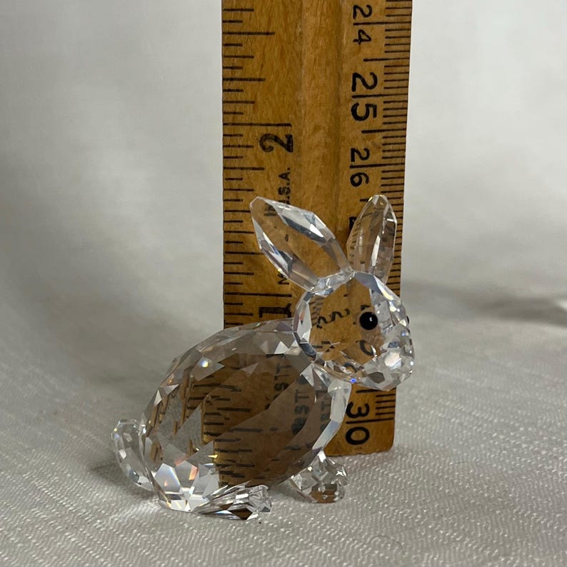 Vintage Swarovski Crystal Bunny Rabbit Figurine, Sitting, Miniature, No ...