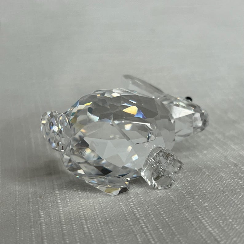 Vintage Swarovski Crystal Bunny Rabbit Figurine, Sitting, Miniature, No ...