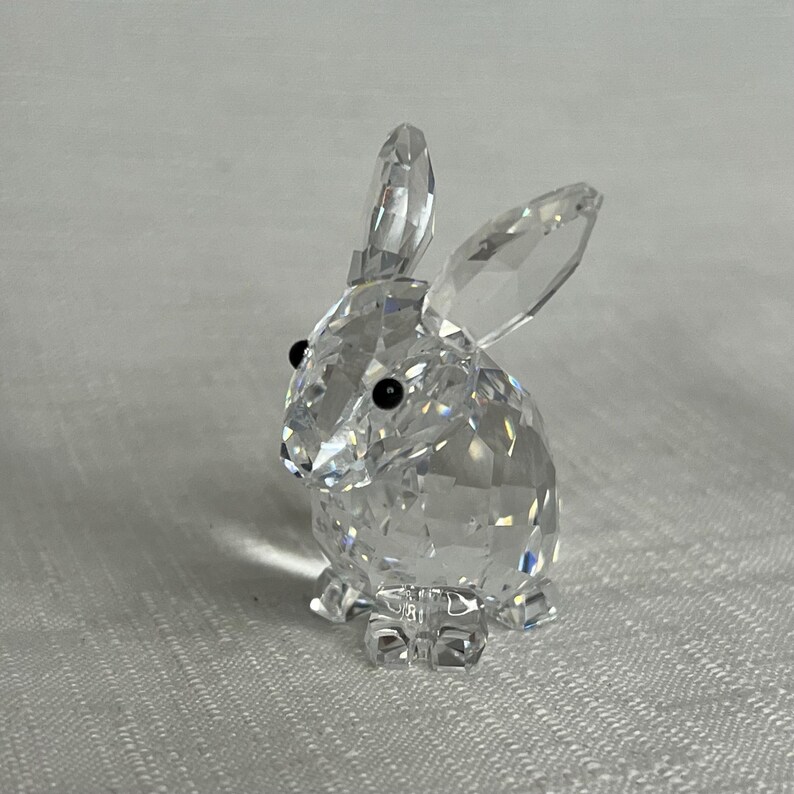 Vintage Swarovski Crystal Bunny Rabbit Figurine, Sitting, Miniature, No ...