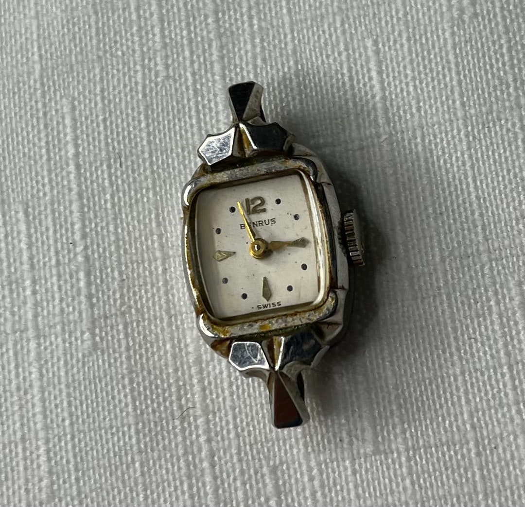 Ladies Vintage Benrus Swiss Watch, Stainless Steel Backing, 10k Rolled ...