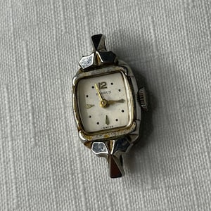 Ladies Vintage Benrus Swiss Watch, Stainless Steel Backing, 10k Rolled Gold Plated, Winding Watch, WORKS