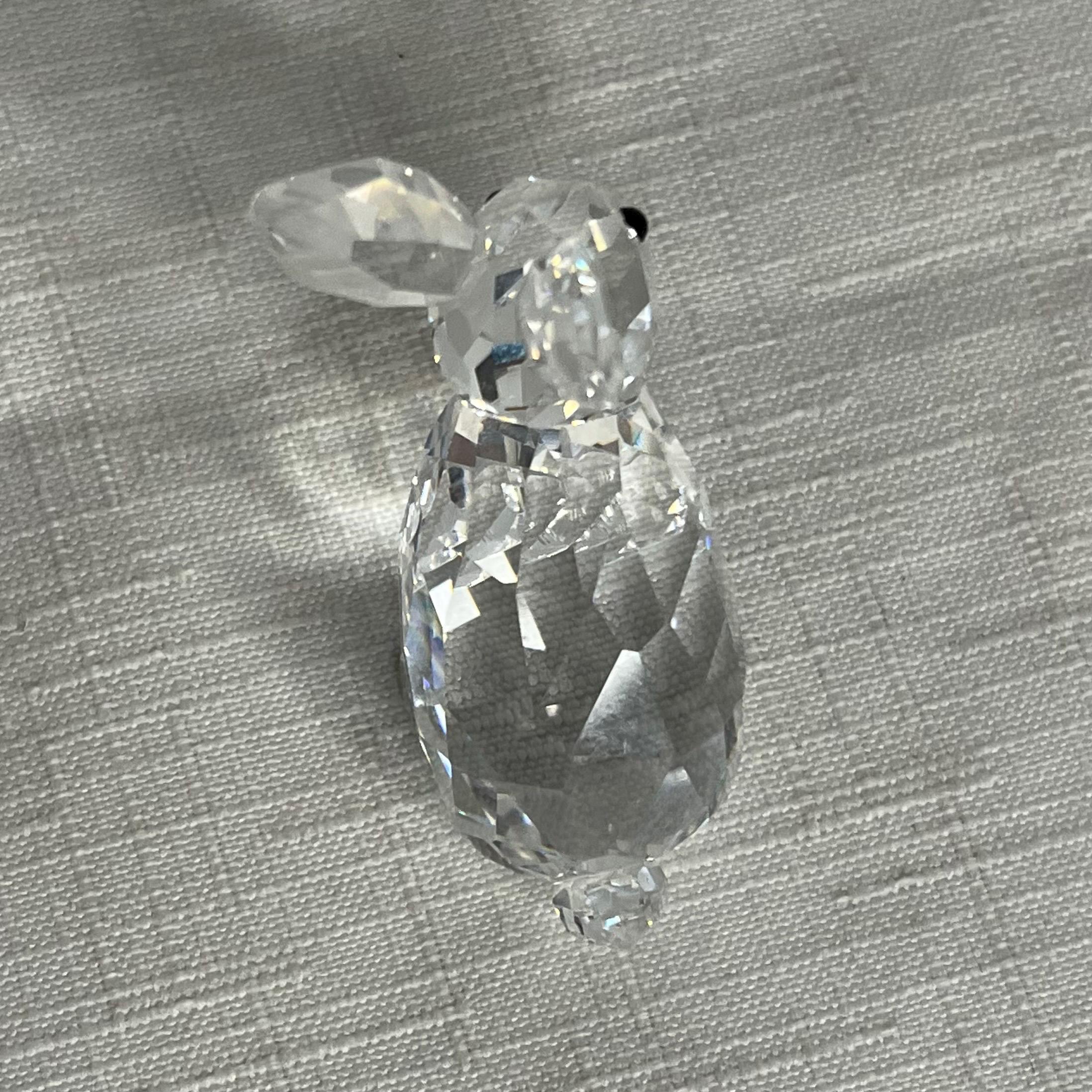 Vintage Swarovski Crystal Bunny Rabbit Figurine, Sitting, Miniature, No ...