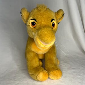 Vintage 90s The Lion King Simba Plush from The Disney Store, 12 inch