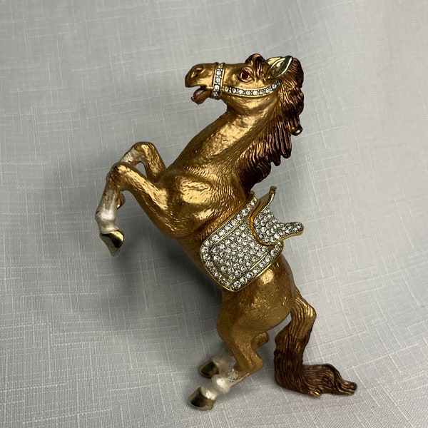 Rucinni Horse Trinket Box, Swarovski Crystals, Rearing Horse