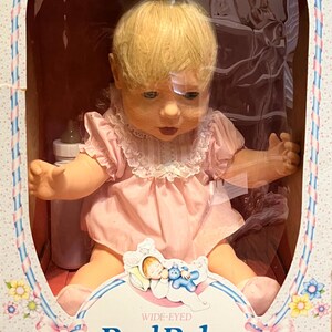 Vintage Wide Eyed Real Baby by Judith Turner, 1980s, Original Box