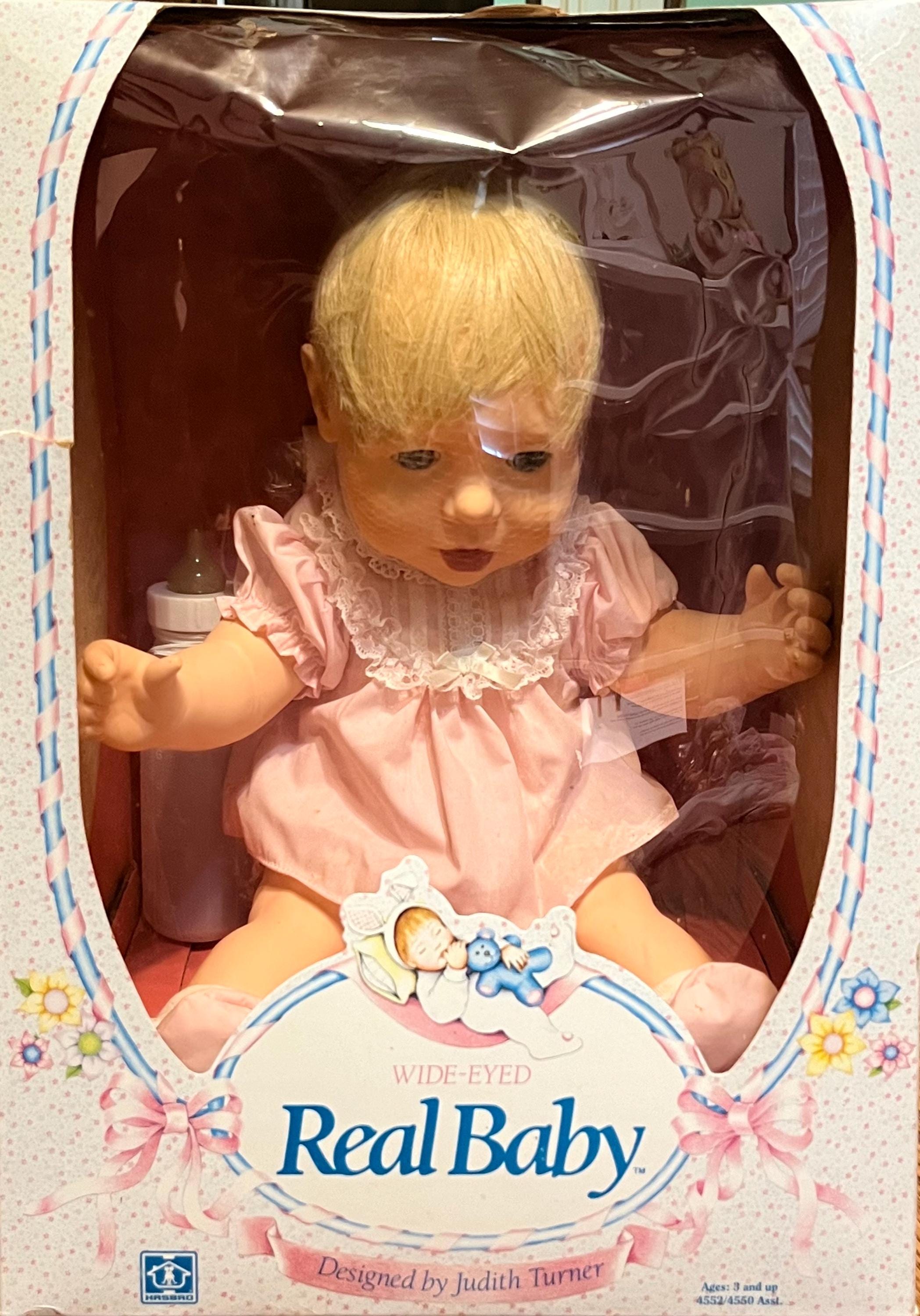 Vintage Wide Eyed Real Baby by Judith Turner, 1980s