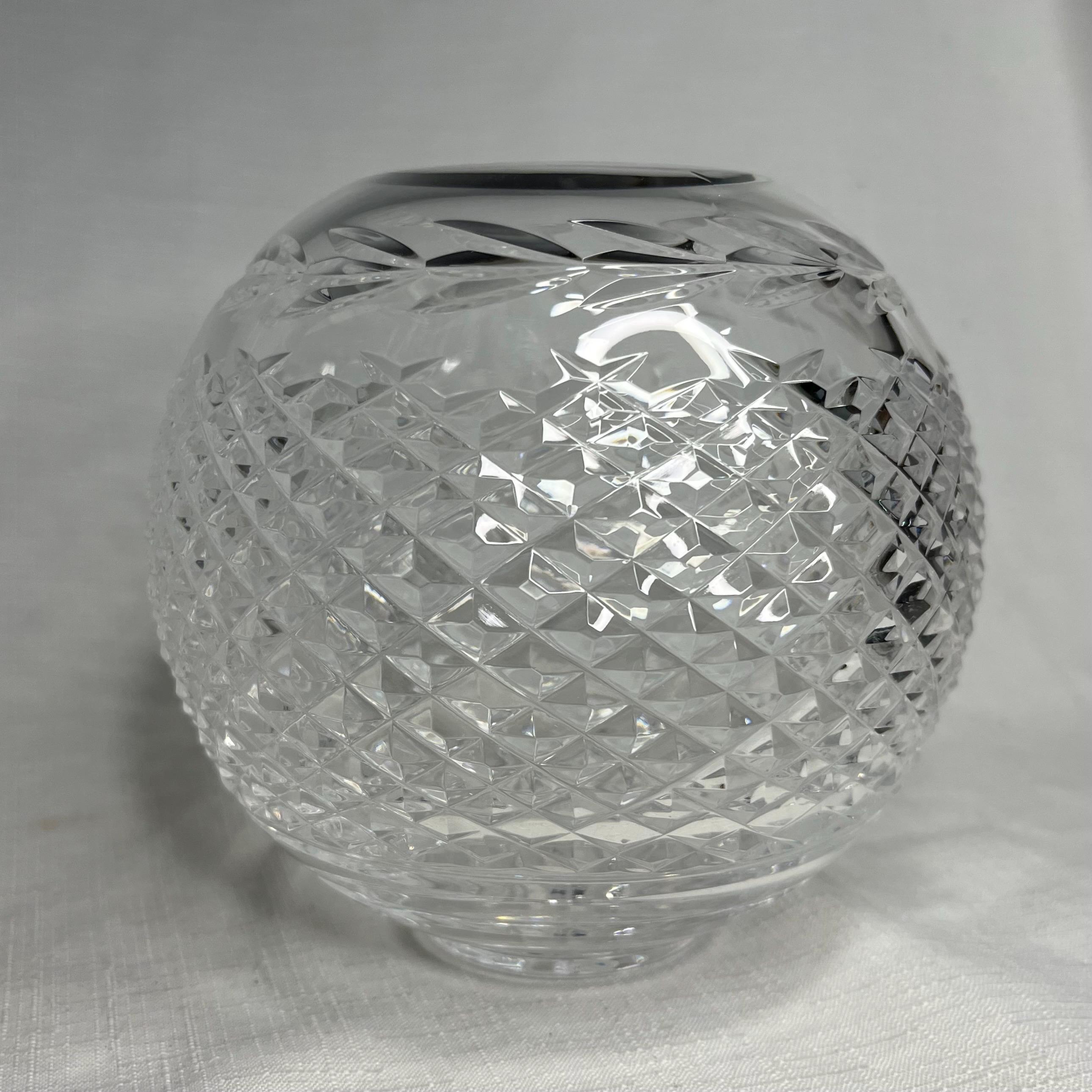 Vintage Waterford Crystal Rose Bowl Glandore, Etched Waterford - Etsy