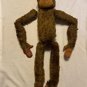 Vintage toy monkey アスティエ　オーナメント Lot of 2 Toy Monkeys. Germany. 20th century. Plush toy